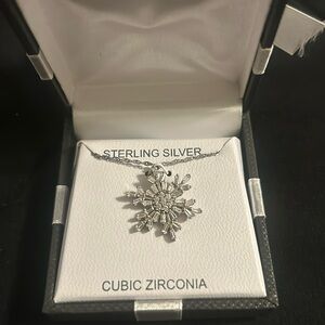 Sterling Silver Snowflake Pendant